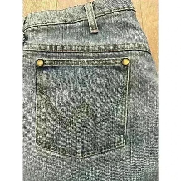 WRANGLER 47MACSB Advanced Comfort Jeans Mens 36x30 Blue Regular Fit - Picture 10 of 11